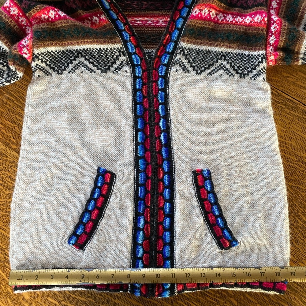 Hooded Acrylic Knit Zipfront Sweater - Picture 8 of 11